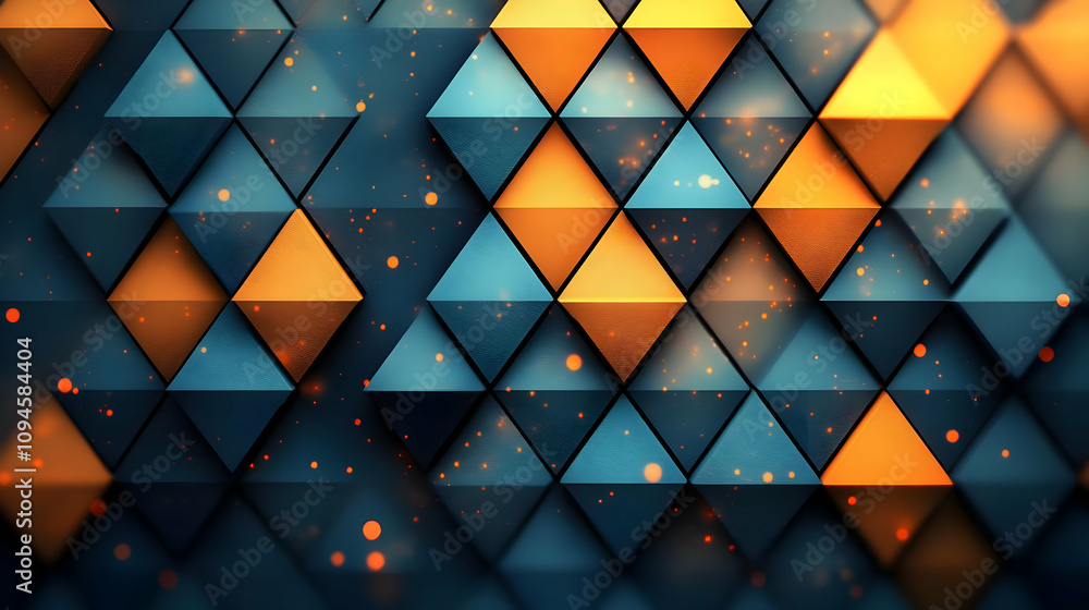 Poster 3d geometric pattern abstract background
