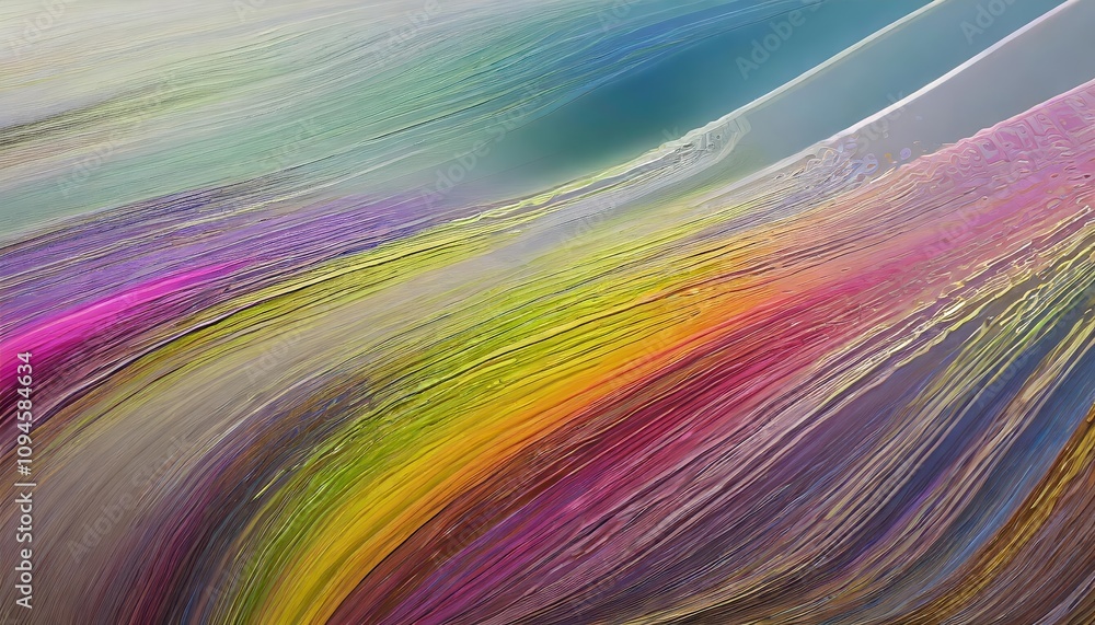 Poster vibrant abstract texture panorama with dynamic colors and intricate patterns, perfect as a wallpaper