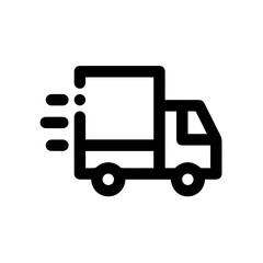 Fototapeta premium Truck icon symbol vector illustration 