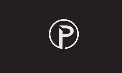 P, PP, P Abstract Letters Logo Monogram