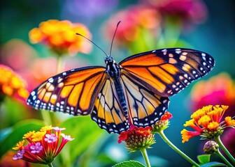 Naklejka premium A burst of color, a fleeting beauty, frozen in time by the lens.