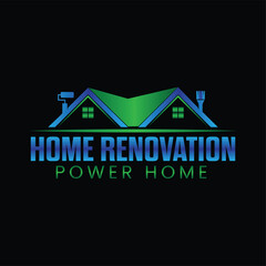 Home renovation logo