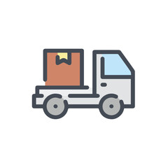 Truck icon symbol vector illustration
