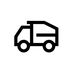 Fototapeta premium Truck icon symbol vector illustration 