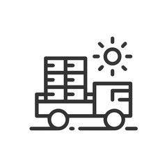 Truck icon symbol vector illustration
