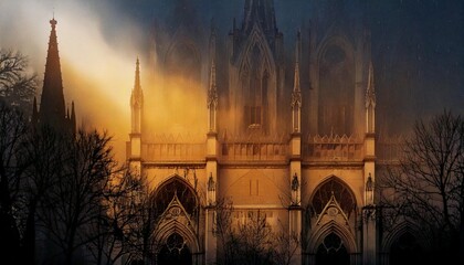 Naklejka premium Film burn overlay with bright, contrasting light flares, deep color shifts, and a gritty, distressed texture, creating an aged, dramatic effect