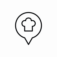 location cook food icon vector sign