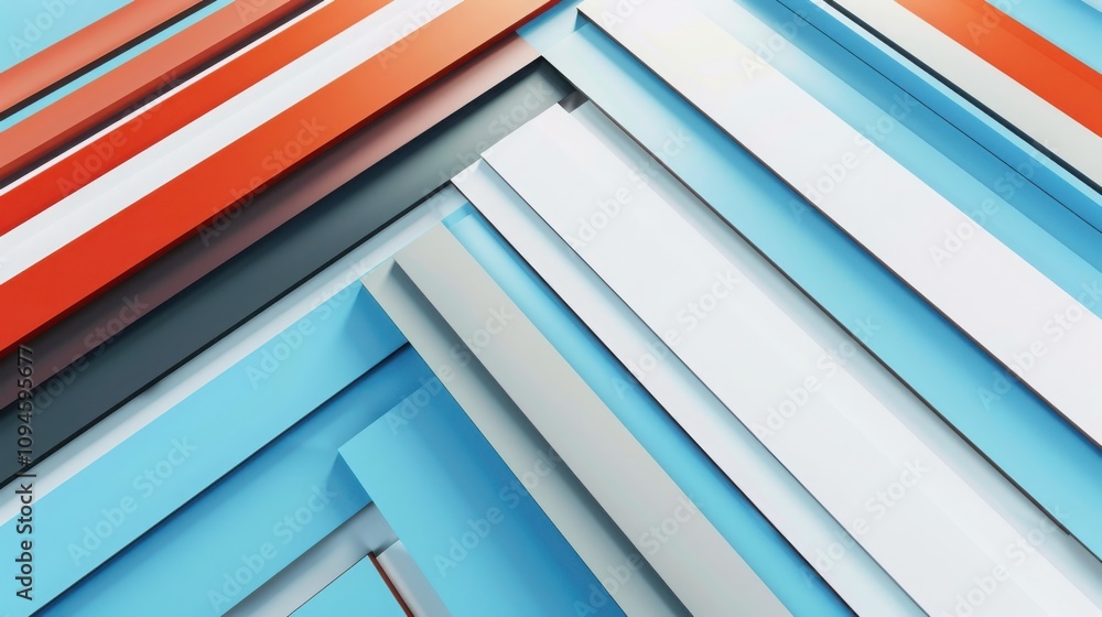 Aufkleber dynamic abstract diagonal lines digital space graphic design minimalist environment aerial view bold