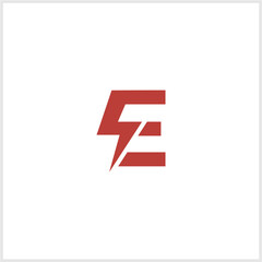 electric letter e logo