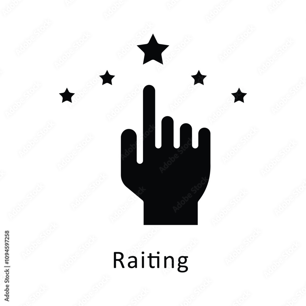 Aufkleber raiting vector filled outline icon. ... .. eps 10 file