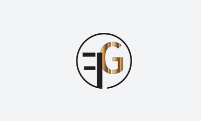 FG, GF, G, F Abstract Letters Logo Monogram