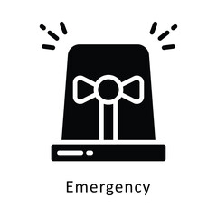 Emergency   vector Filled Outline Icon. ...  .. Eps 10 file