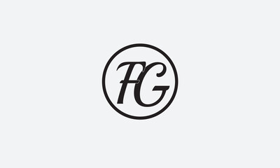 FG, GF, G, F Abstract Letters Logo Monogram