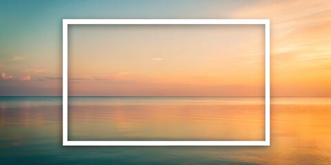 Fototapeta premium Minimalist Contemporary Aesthetic with Soft Color Transitions and Plain Square Border