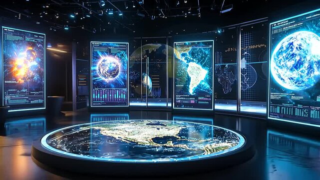Futuristic Data Visualization for Climate Change Analysis