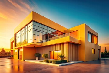 Cinematic VSCO presets enhance modern architecture, creating a dramatic, visually arresting aesthetic.