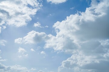 Sky with white clouds
