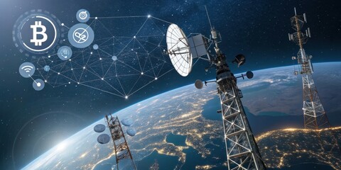 Global Wireless Network Infrastructure and Digital Cryptocurrency Connectivity
