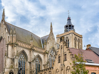 Traditional Cathedral building in Poperinge, Belgium