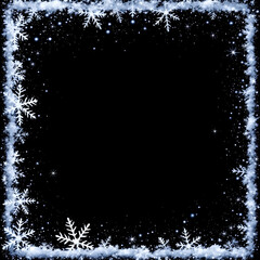 Winter border copy space area