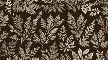 seamless pattern with leaves