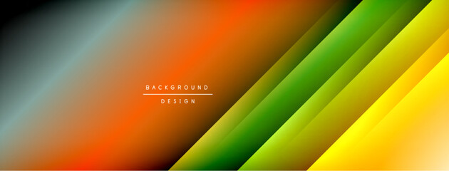 Colorful gradient with lines made of shadow and light. Creative background