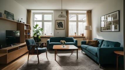 Modern and cozy living room