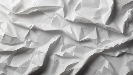 Obraz premium crumpled white paper