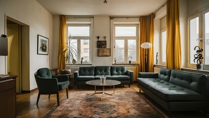 Modern and cozy living room