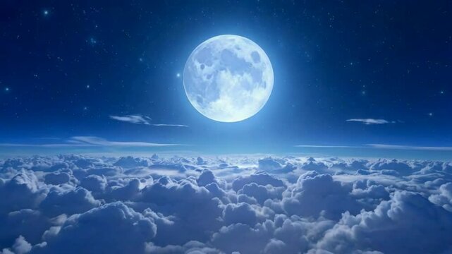 moon and clouds