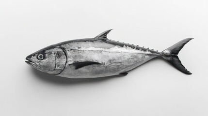 Fresh whole fish on white background. (1)