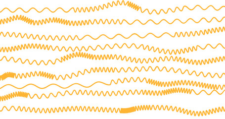 Noodle yellow poster.Pasta background, spaghetti abstract geometric pattern.