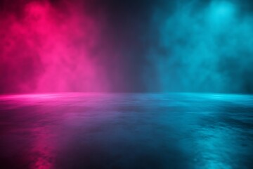 Abstract Pink And Blue Foggy Background Scene
