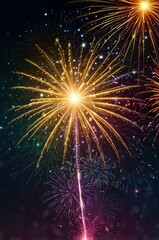 Fototapeta premium fireworks in the night sky