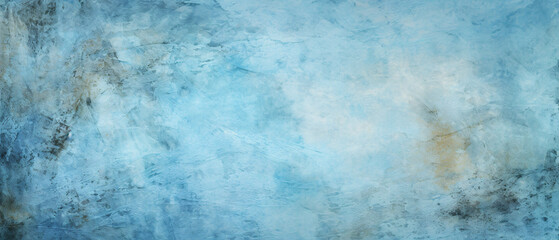 Obraz premium A light blue vintage grunge background texture, featuring distressed details for a worn, aged appearance.