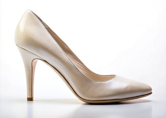 Minimalist photography showcases stylish footwear for women.