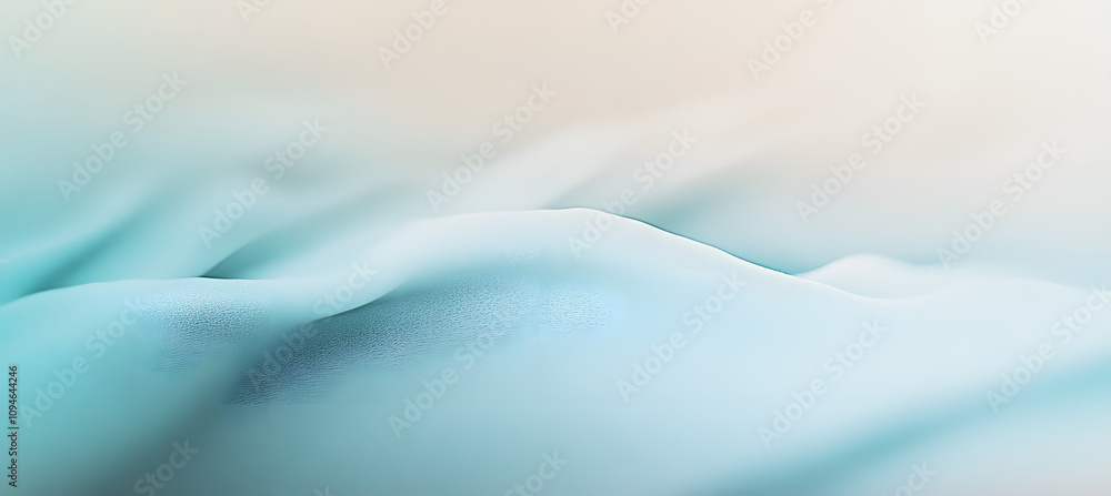 Poster soft and elegant abstract background with a smooth gradient of light blue and white, enhanced by a s