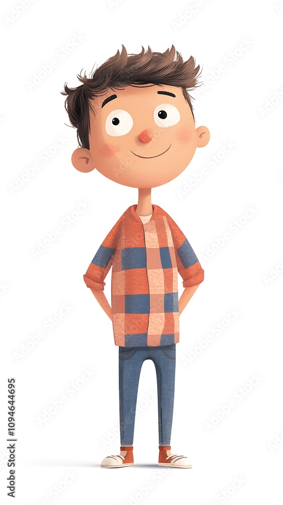Poster animated 3d character concepts, charming 3d animated character design concept