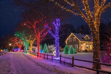 christmas tree in the city