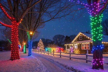 christmas tree in the park