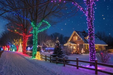 christmas tree in the park