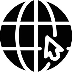Simple vector icon Internet