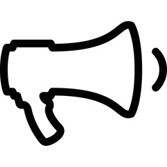 Simple vector icon megaphone