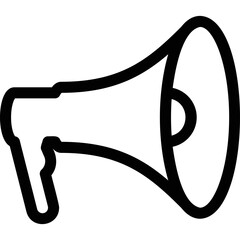 Simple vector icon megaphone
