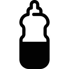 Obraz premium Simple vector icon bottle