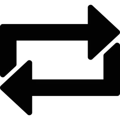 Simple vector icon arrow, loop