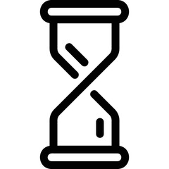Simple vector icon hourglass