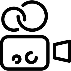 Simple vector icon video camera