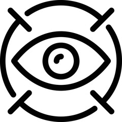 Simple vector icon eye