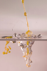 farbe tropfen wasser orange